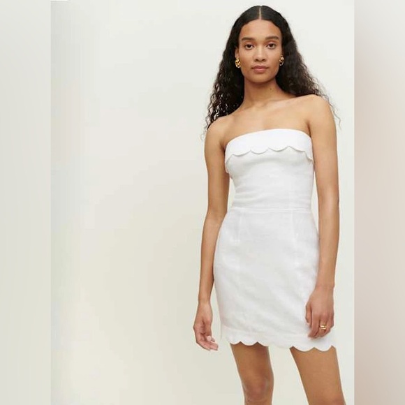 REFORMATION • Isles Linen Dress White NWT